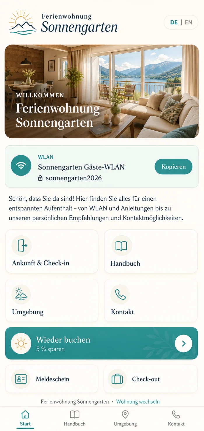 Gäste-App für Stammgäste auf dem Smartphone