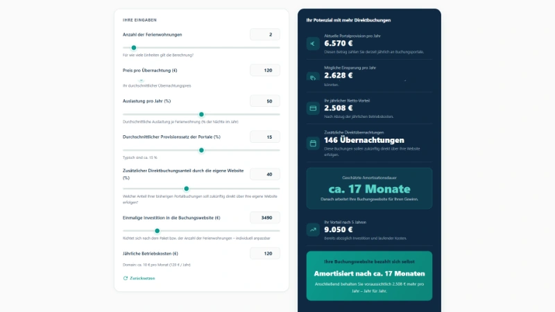 Buchungsprovision reduzieren
